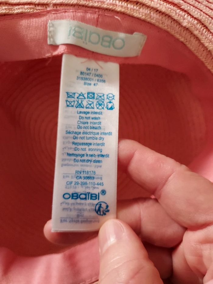 Chapeau été fille 6-12 mois - photo numéro 4