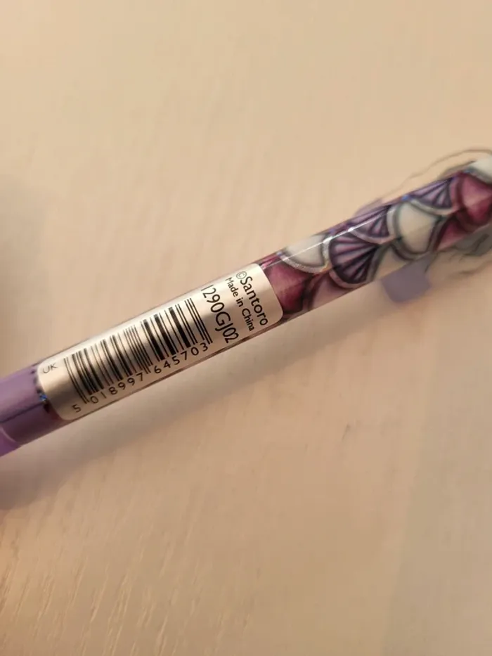 Santoro Gorjuss- stylo motifs mauve - photo numéro 4