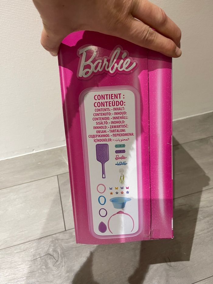 Tête à coiffer barbie blonde neuve - photo numéro 3