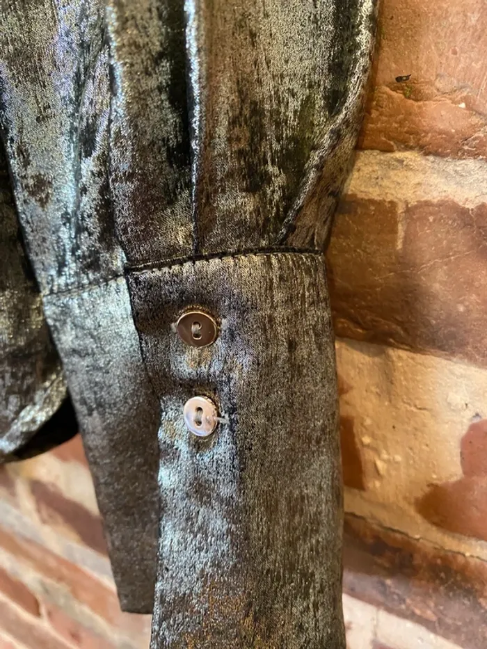 Chemise cache-coeur dorée - photo numéro 6