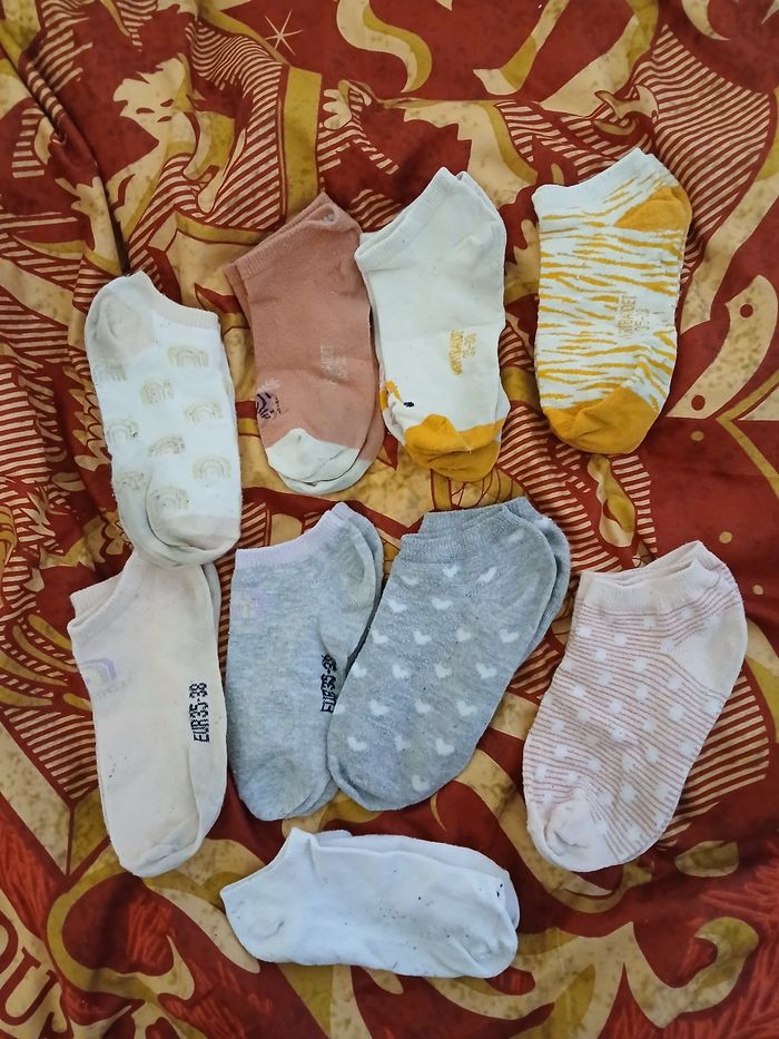 Lot de 9 paires de socquettes 35/38