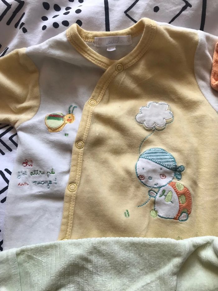 Lot de 3 pyjamas 1 mois - photo numéro 3