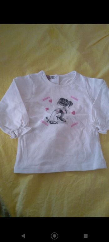 Tee-shirt blanc fille Grain de Blé