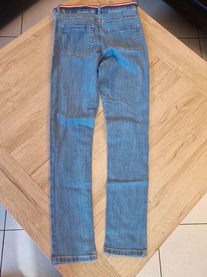 Jean skinny fille Okaidi avec ceinture taille 10 ans - photo numéro 6