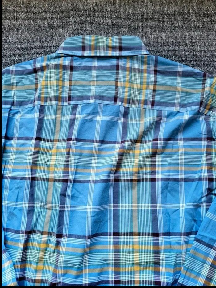 Chemise Tommy Hilfiger à Carreaux - Bleu & Jaune - Manches Longues - Taille M - New York Fit - photo numéro 11