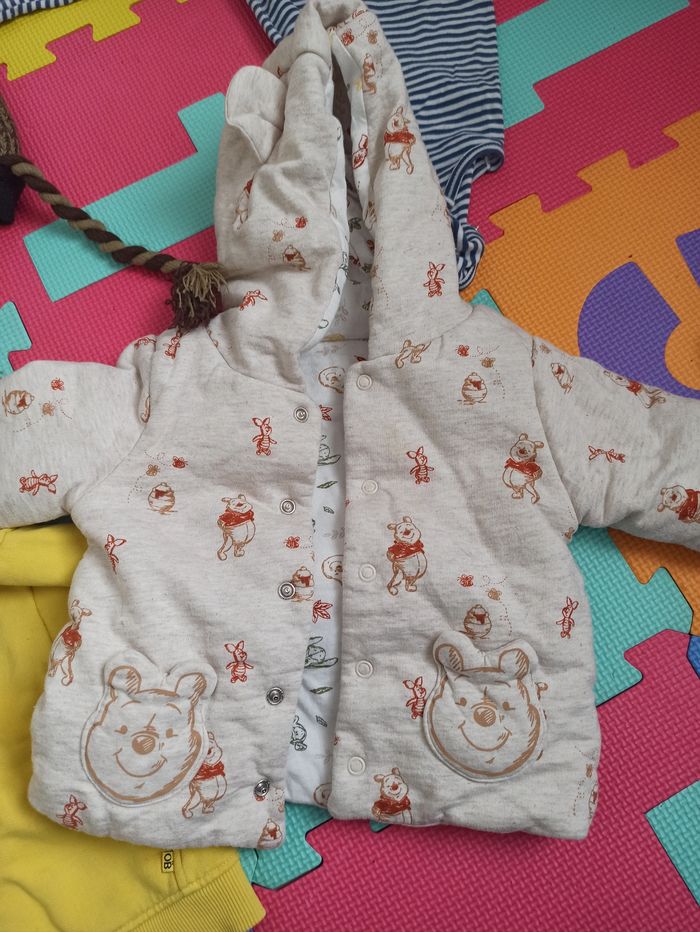 Lot 8 pièces salopette gilet veste bonnet 12 mois bodie - photo numéro 4