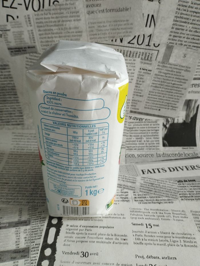 1 kg sucre en poudre - photo numéro 2