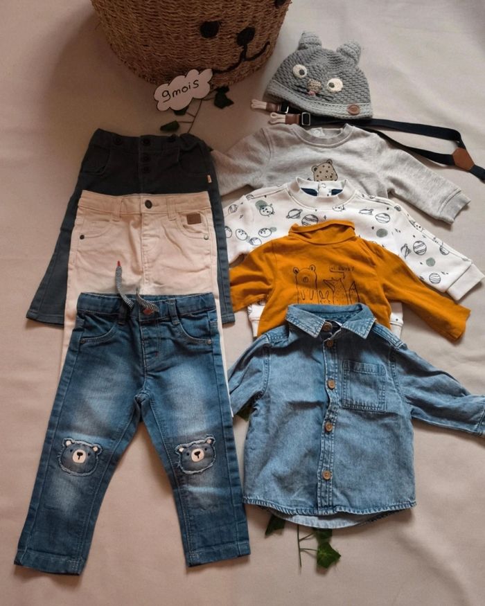 Lot de 9 articles 9 mois đtape a l'oeil / creeks / Kiabi /gemo - photo numĂ©ro 2