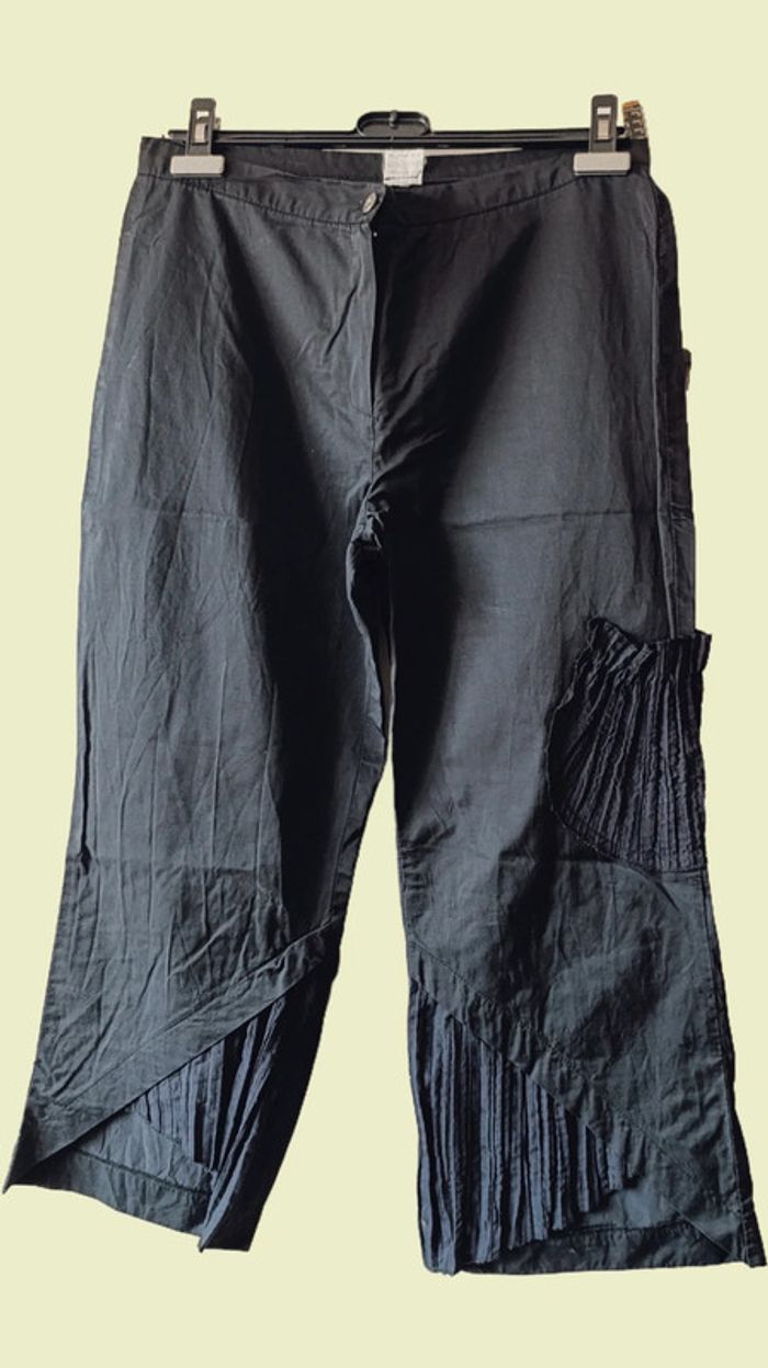 Superbe pantalon noir vintage. Taille 3. Carole. - photo numéro 2