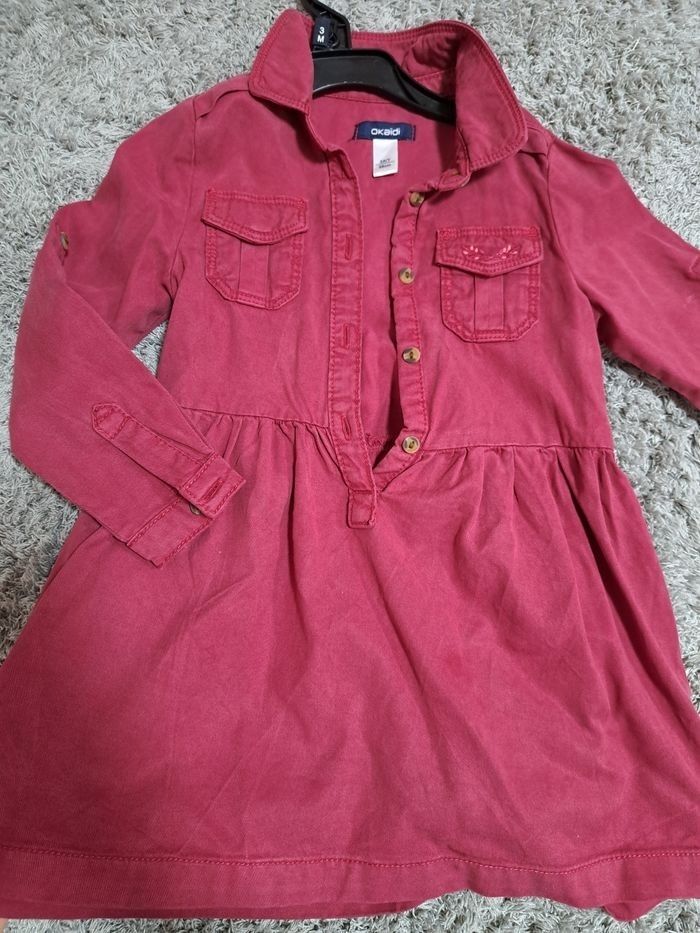 Robe chemise manches longs