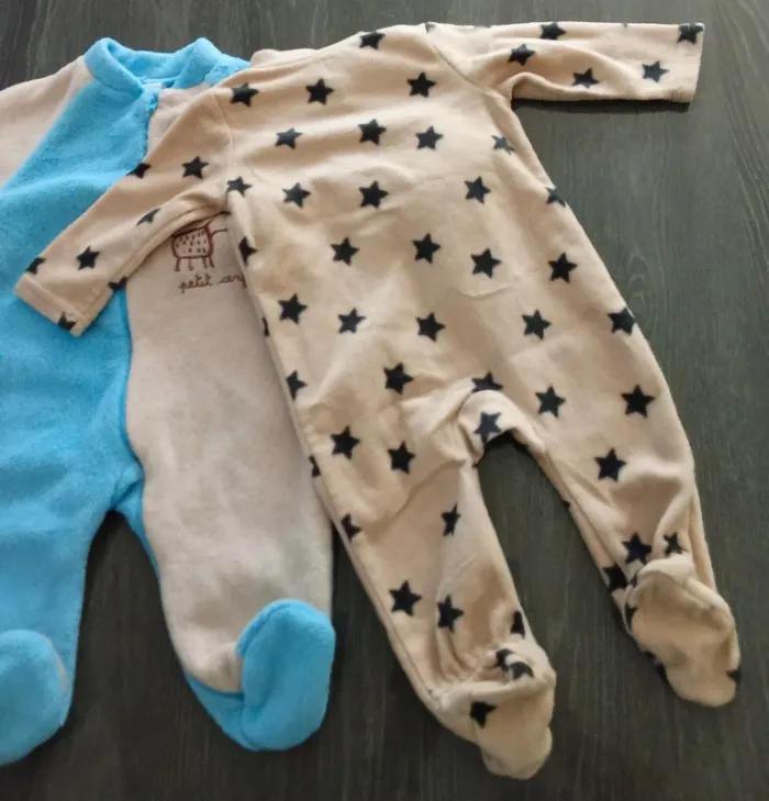 Lot 2 pyjamas polaire mixte 6 mois - photo numéro 3