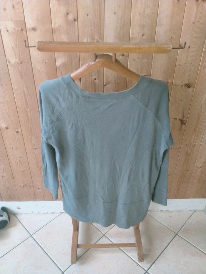 Sweat-shirt col V "American College" - photo numéro 4