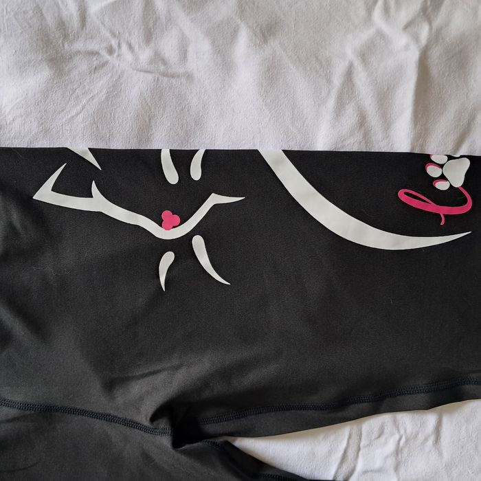 Legging yoga sport noir motif chat Taille S Neuf - photo numéro 2