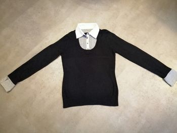 Pull avec chemisier attaché taille 40 noir Next
