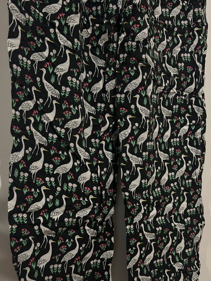 568 - pantalon pyjama à motifs oiseaux - photo numéro 7