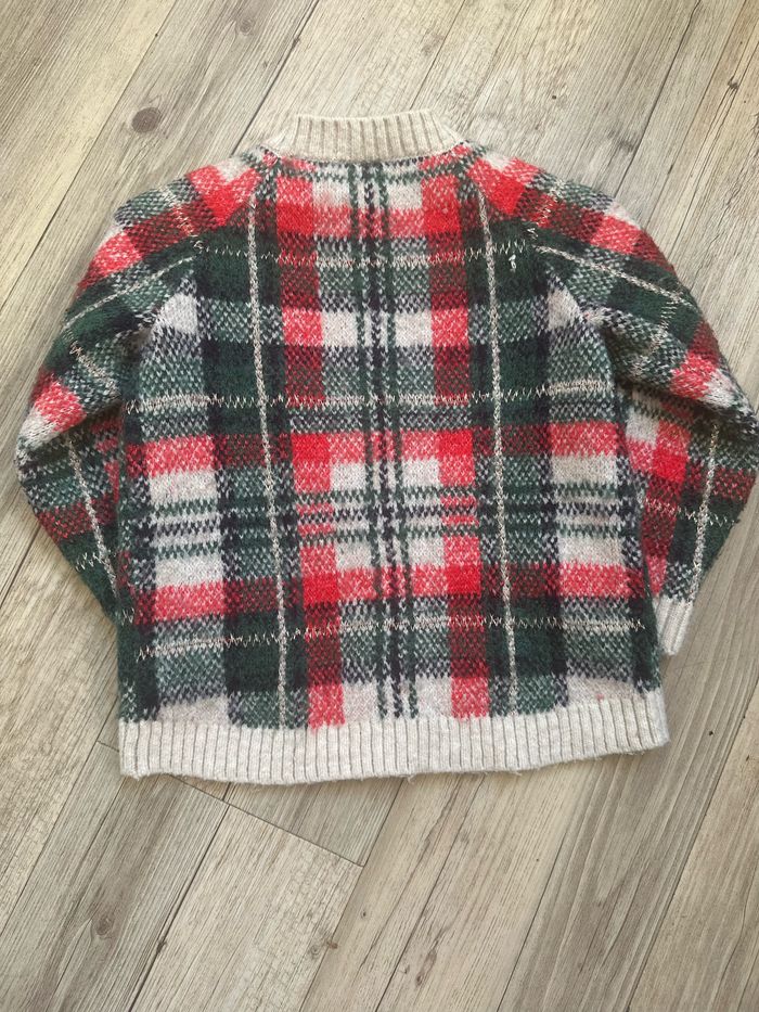 Gilet à carreaux écossais Noël  h&m 18/24 mois - photo numéro 3