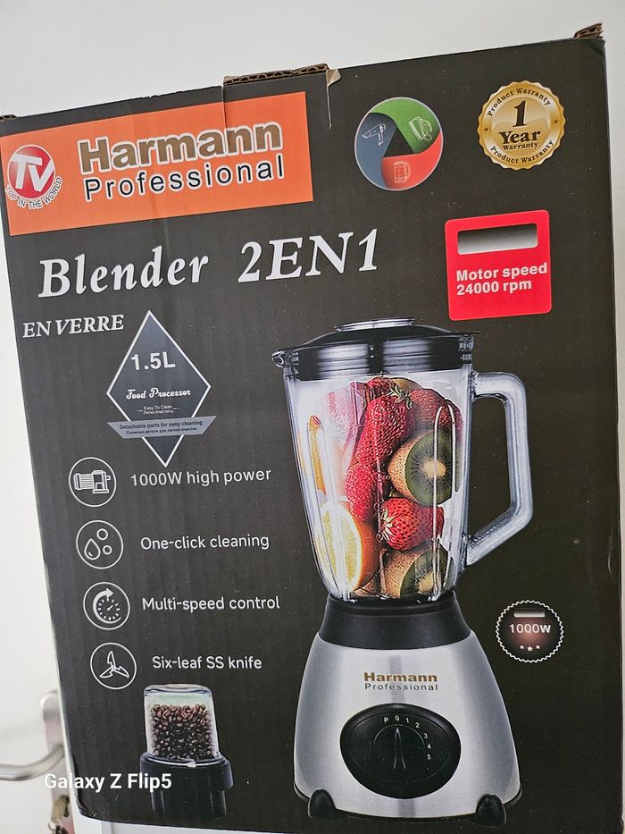 Vend le blender en verre  2 en 1 toute neuve dans carton - photo numéro 3