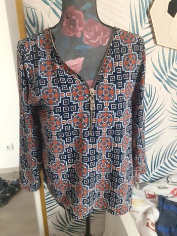 Blouse imprimé vintage L