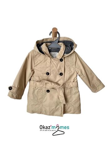 Veste / Trench déperlant beige - Zara 9-12 mois (80cm)