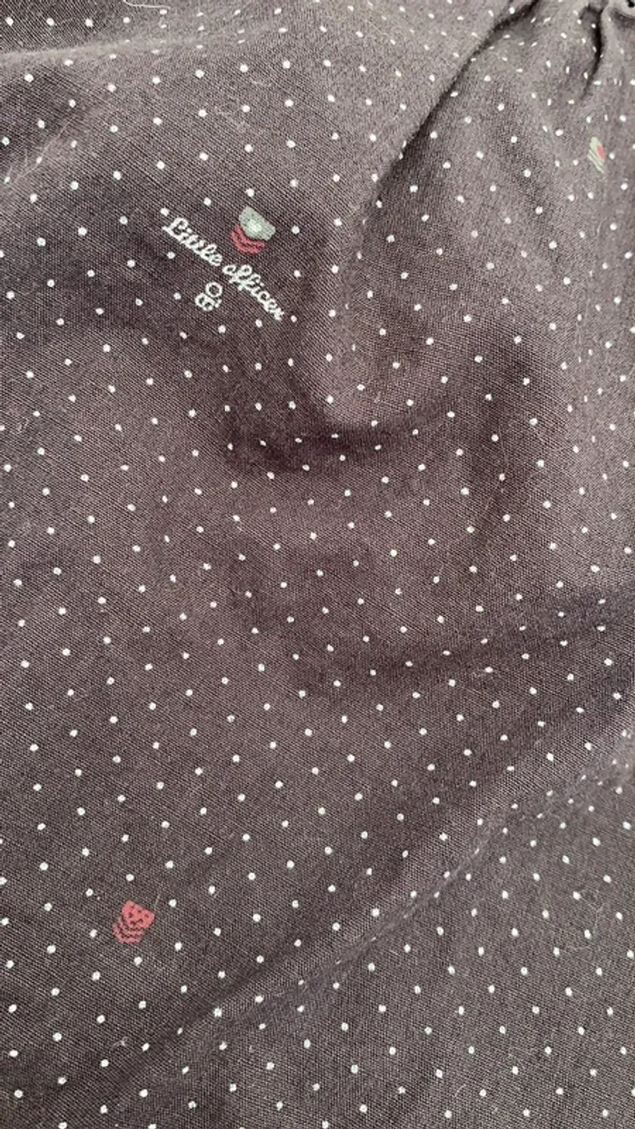 Blouse gris foncé fille 3 mois - photo numéro 2