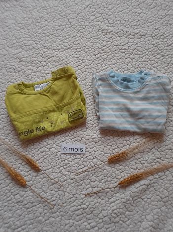 2 t shirt 6 mois
