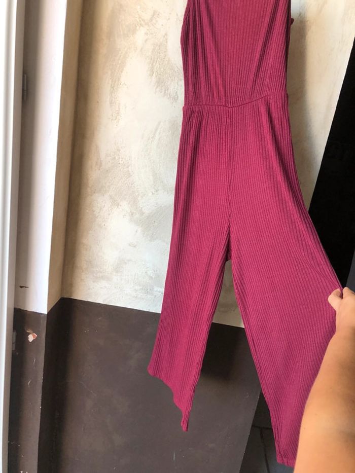 Combinaison bordeaux côtelé - photo numéro 3