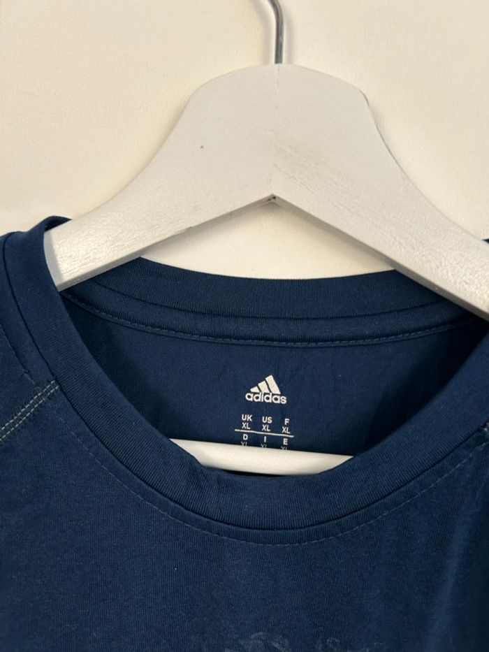 T-shirt Manches Longues Homme Adidas Marine | Taille XL | Très Bon État | Légère Trace | #TM59 - photo numéro 3
