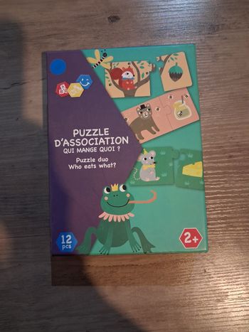 Puzzle d'association qui mange quoi?