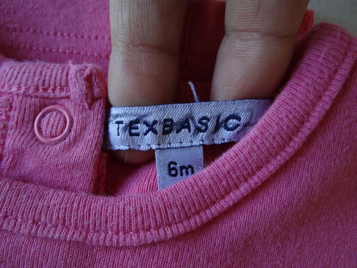 tee-shirt rose uni 6mois - photo numéro 5