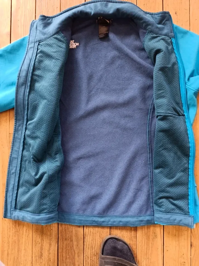 Veste polaire imperméable the North face bleu L - photo numéro 3