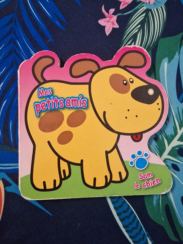 Livre à pages en carton "Sam le chien"