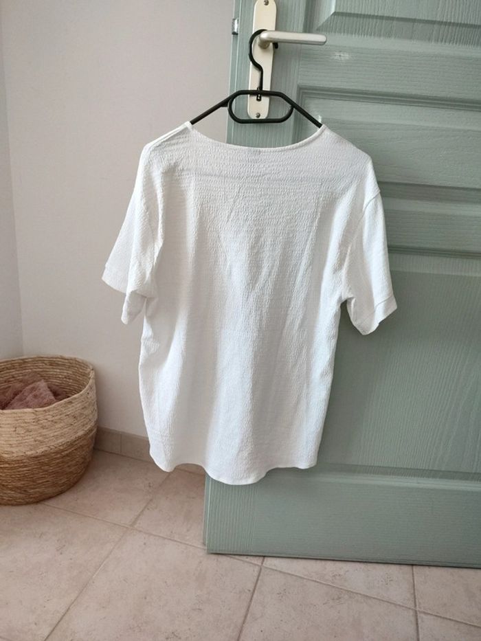 Blouse mi longue blanche - photo numéro 3