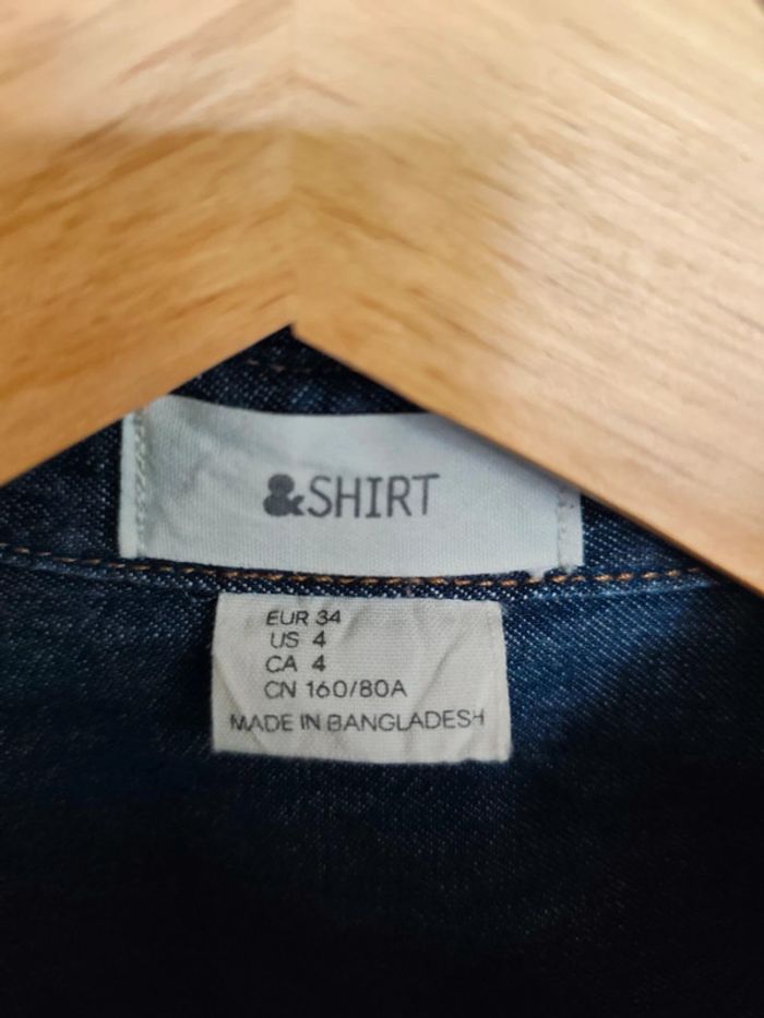 Chemise en Jean Femme, Coupe Cintrée - Taille 34 & Shirt - photo numéro 8