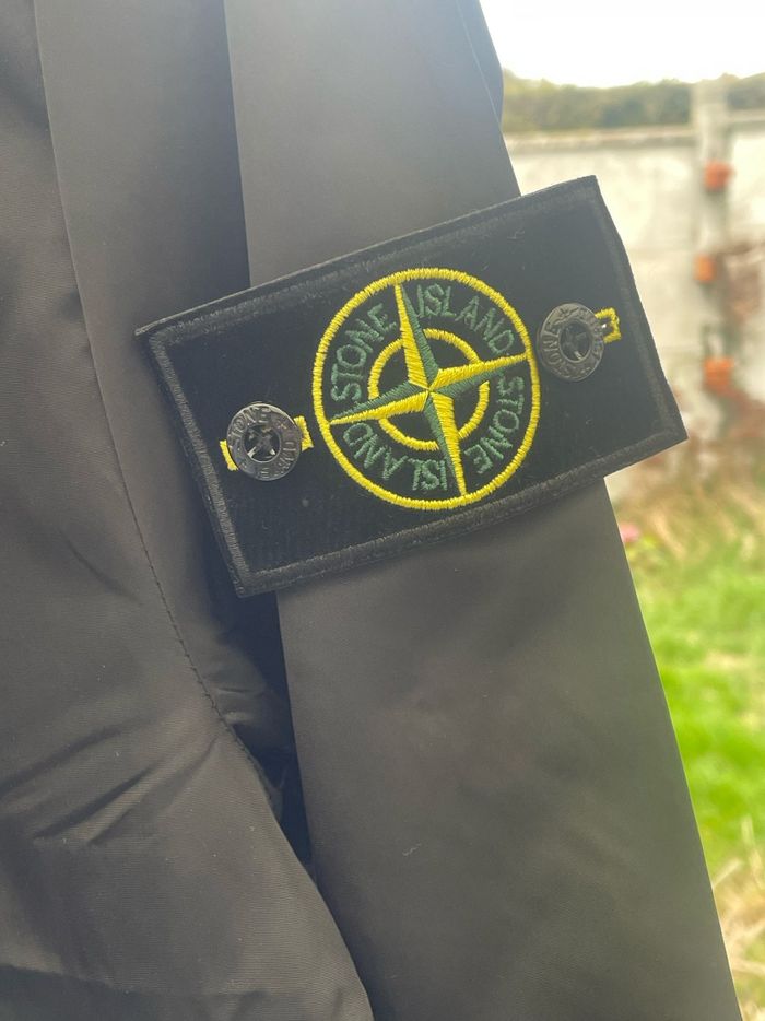 Veste col teddy fine été stones Island noir taille S - photo numéro 4