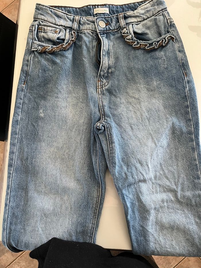 Lot jean fille vert baudet - photo numéro 2