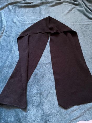 Bonnet écharpe noire neuf