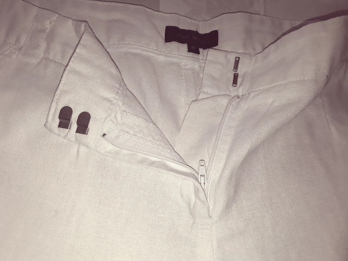 🔮 Pantalon Blanc NEUF en Lin Taille 42 🔮 - photo numéro 3