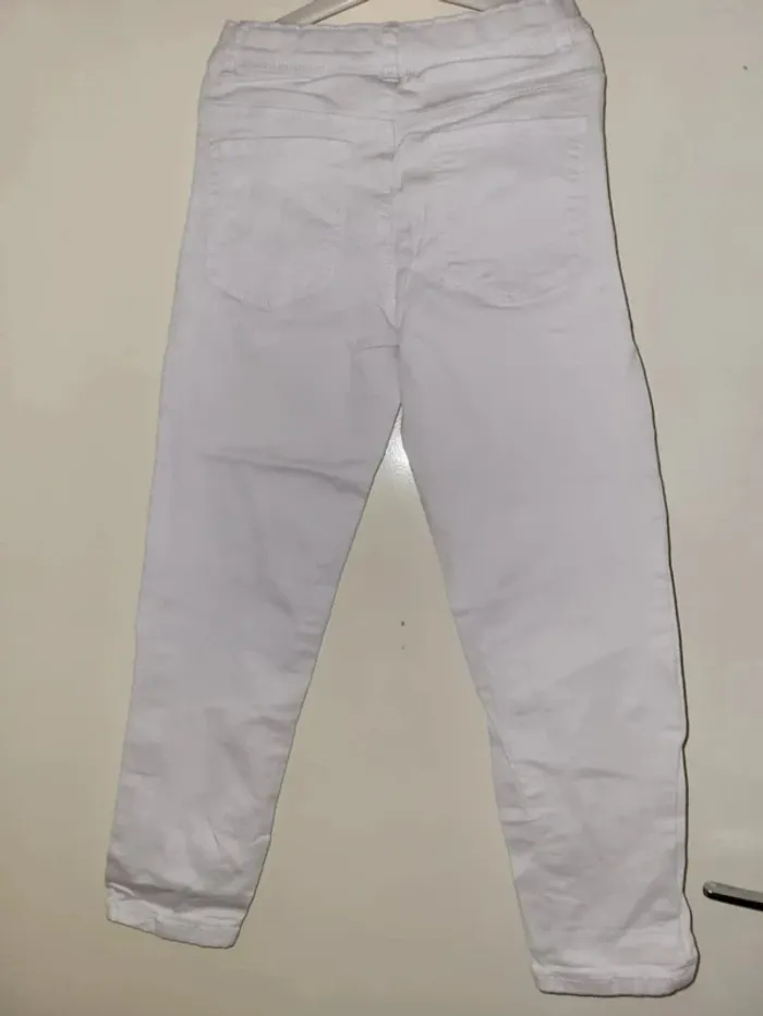 Slim blanc fille - photo numéro 5