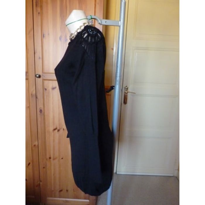 DEBY DEBO – Pull Tunique Maille Noire T.42 - photo numéro 6