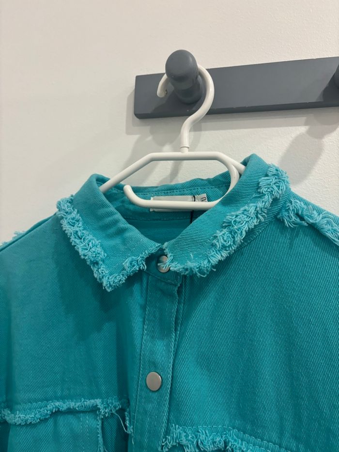 veste bleue, taille unique, flamant rose - photo numéro 6