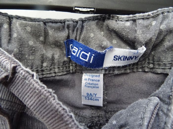 Pantalon velours gris - 9 ans - photo numéro 2