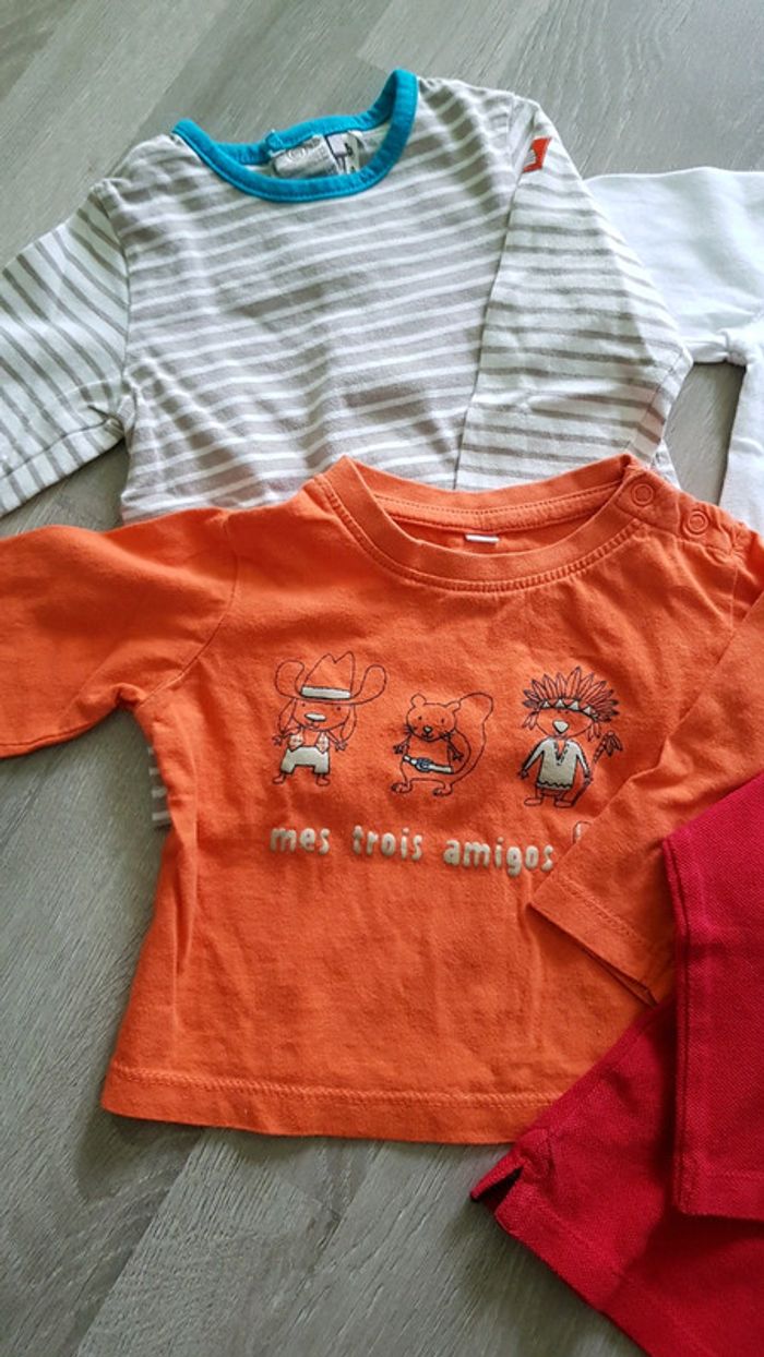 Lot de 4 tee-shirts 9 mois - photo numéro 3