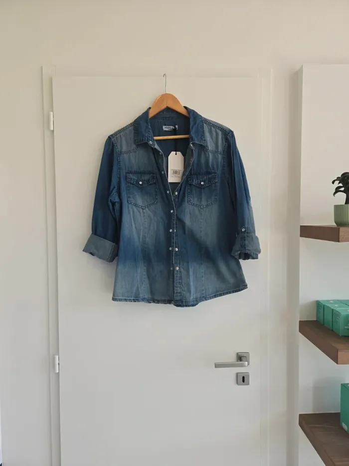 Chemise couleur jean