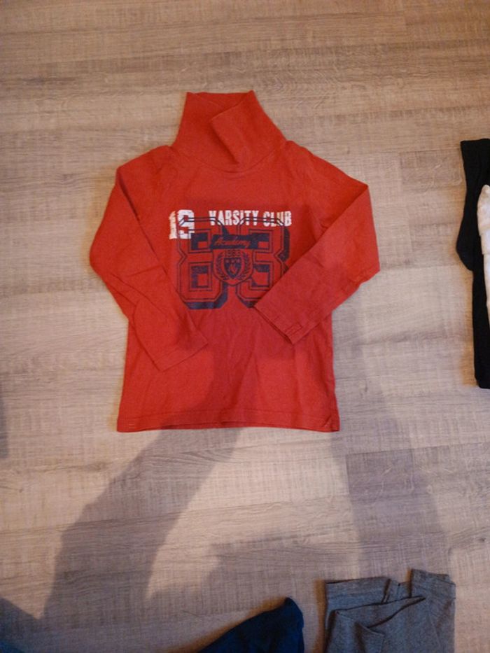 Lot de tee-shirts manches longues cols roulés 6 ans - photo numéro 2