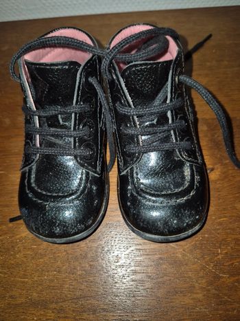 Kickers vernis noir