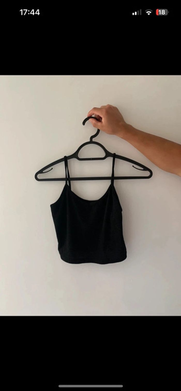Crop top noir