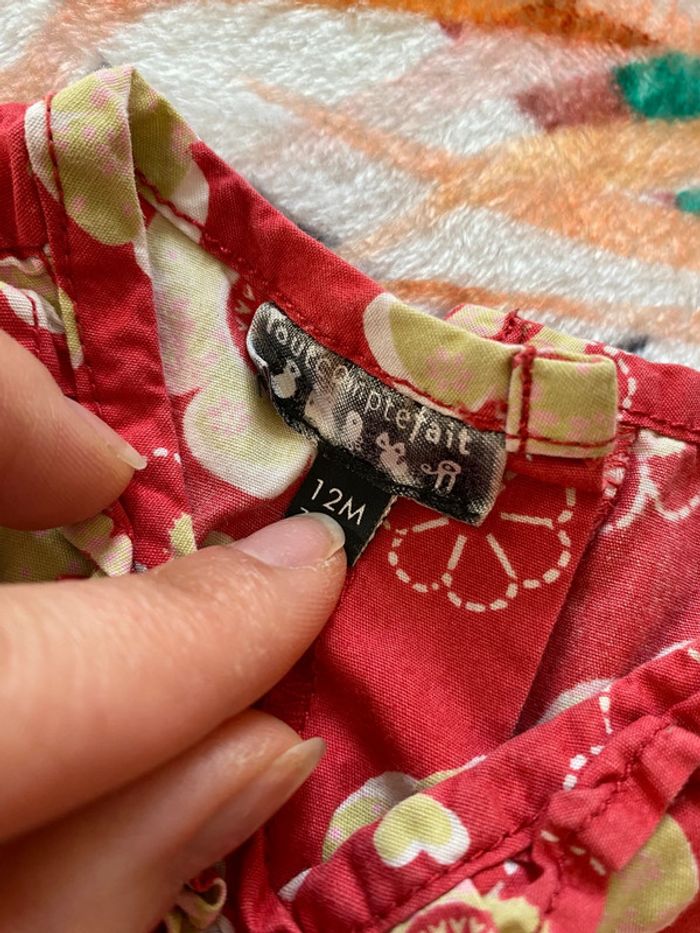 Lot de 2 robes vintage 12 mois - photo numéro 7