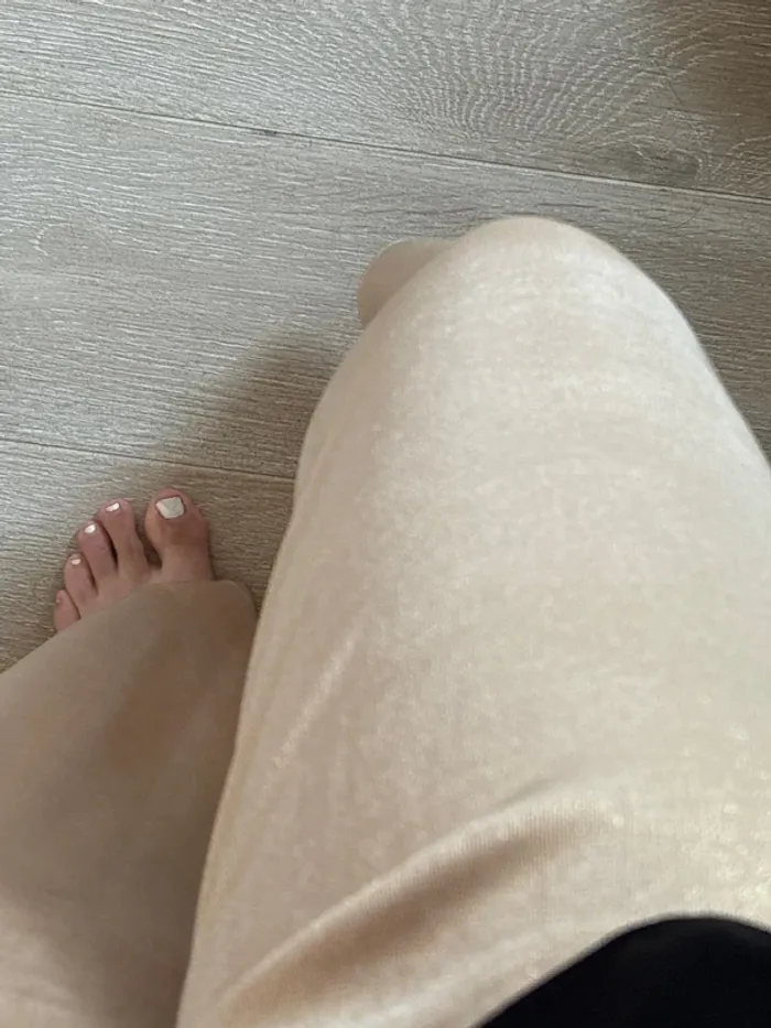 Pantalon doré Zara L - photo numéro 3
