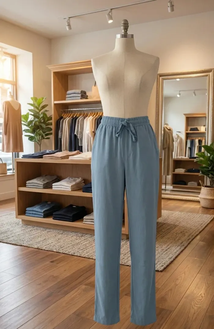 Pantalon yoga fluide Primark Bleu - 100% Viscose - Taille 40 (L)