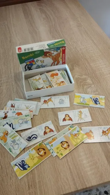 🦌 Jeu de domino Bambi enfant – Nathan